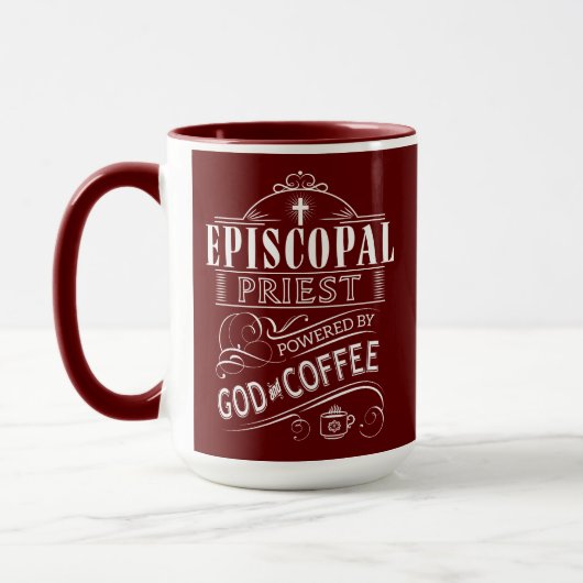 Prêtre épiscopal, propulsé par Dieu et Mug de café (Gauche)