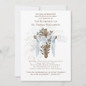 Prêtre Pasteur Diacre Ministre Invitations de retr (Devant)