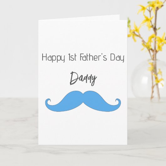 Prettig 1e Vaderdag Kaart (Gele Bloem)