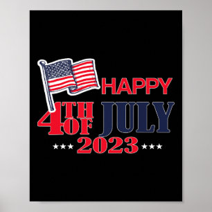 Prettig 4 juli Amerika Prettige Onafhankelijkheids Poster