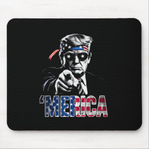 Prettig 4 juli Amerika Trump Amerikaanse Vlag Vs  Muismat