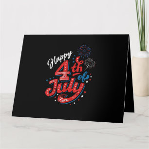 Prettig 4 juli Cool Onafhankelijkheidsdag Patriott Kaart