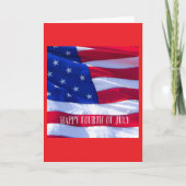 Prettig 4 juli Felicitatiekaart Kaart (Voorkant)