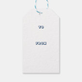 Prettig 4 juli honkbal cadeaulabel (Achterkant)