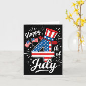 Prettig 4 juli kaart (Gele Bloem)