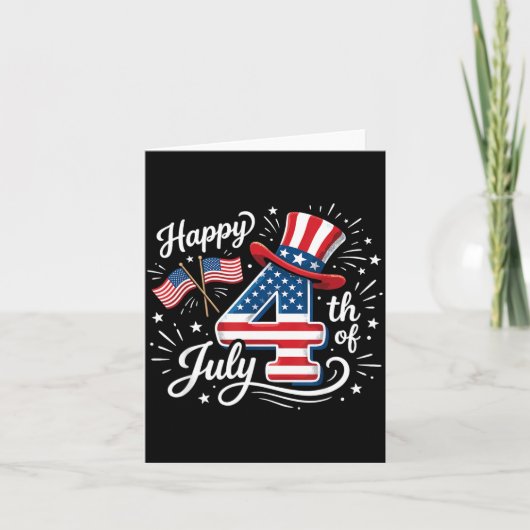 Prettig 4 juli kaart (Voorkant)