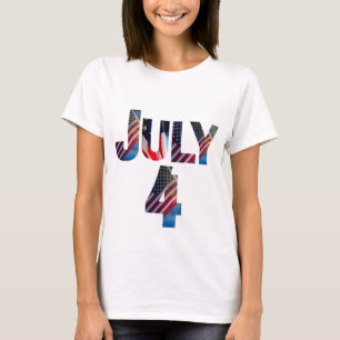 PRETTIG 4 JULI ONAFHANKELIJKHEIDSDAG T-SHIRT