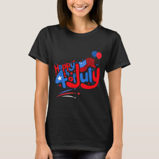 Prettig 4 juli onafhankelijkheidsdag usa 4 juli t-shirt