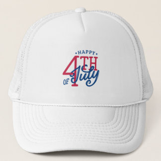 Prettig 4 juli Patriottische Onafhankelijkheidsdag Trucker Pet