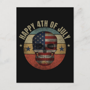 PRETTIG 4 JULI SKEDEL PATRIOTISCH GEIDENT BRIEFKAART