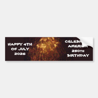 PRETTIG 4 JULI, VIER AMERIKA bumpersticker
