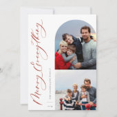 Prettig Alles 2 Foto Familie Feestdagenkaart (Voorkant)