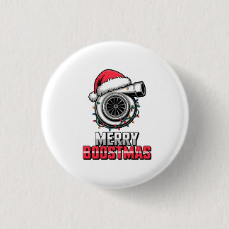 Prettig Boostfeest Boost liefhebber Kerstman Turbo Ronde Button 3,2 Cm