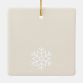 Prettig & Bruid Kerst Bruiloftsfeest Keramisch Ornament (Achterkant)