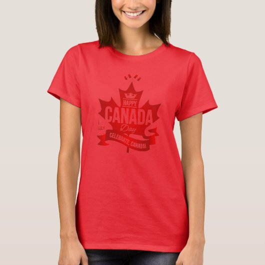 Prettig Canada-dag. T-shirt (Voorkant)