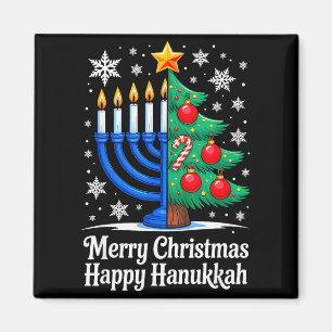 Prettig Chrismukkah Gelukkig Kerstfeest Hanukkah O Magneet
