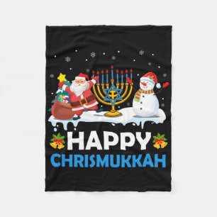 Prettig Chrismukkah Hanukkah Leuk Kerstmis Jood Fleece Deken