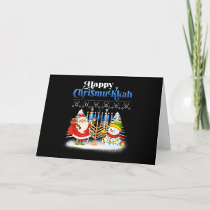 Prettig Chrismukkah Joods Kerstmis Hanukkah Kaart