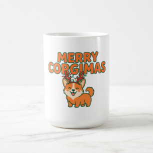 Prettig Corgimas Leuk Corgi Kerstmis Hond Moeder C Koffiemok