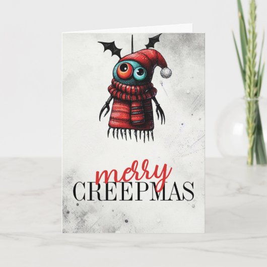 Prettig Creepkerstfeest Kaart (Voorkant)