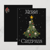 Prettig Creepmas-boom Feestdagenkaart (Voorkant / Achterkant)