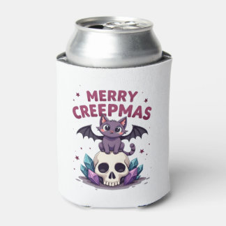 Prettig Creepmas Kat Pastel Goth Kerstmis Schedel  Blikjeskoeler