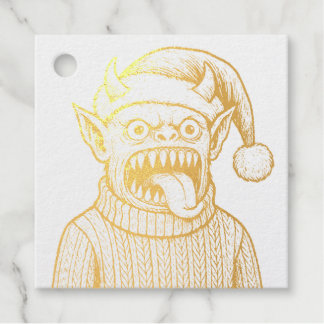 Prettig Creepmas Monster Kerstmis Bedankjes Labels