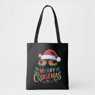 Prettig Cruisemas 2024 Kerstman Kerst Reindeer  Draagtas