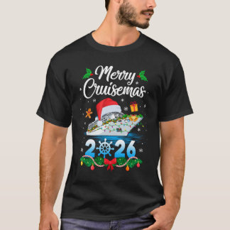 Prettig Cruisemas 2026 Kerstman Rendier Cruise T-shirt