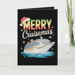 Prettig Cruisemas Cruise Schip Kerstmis Familie Ke Feestdagen Kaart