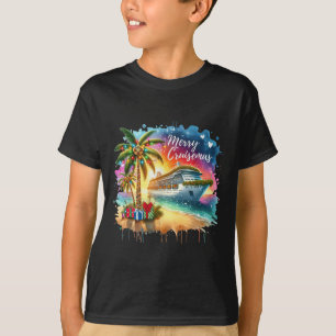 Prettig Cruisemas Familie Cruise Kerst Grappige Bo T-shirt