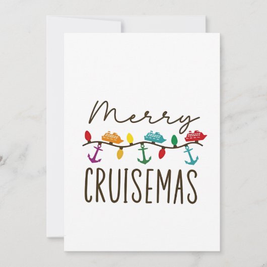 Prettig Cruisemas Kerst Cruise Familie Matching Kaart (Voorkant)