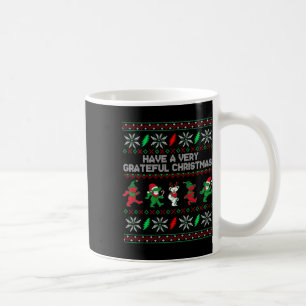 Prettig dankbaar kerstfeest Grappige beer lelijke Koffiemok