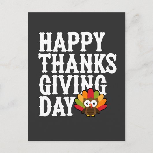 Prettig Dankzeggingsdag Briefkaart (Voorkant)