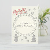 Prettig Decryptmas Feestdagenkaart (Staand voorkant)