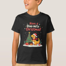 Prettig Dino-ontploffende Kerstmis - Schattige Din