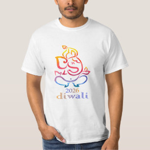 Prettig Divali 2026 - Essentieel Indiaas Feest T-shirt