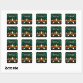 Prettig Divali Vierkante Sticker (Vel)