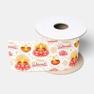Prettig Divali — Waterverf Diya & Lotus Lint