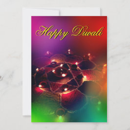 Prettig Diwali Vakantiekaart Feestdagenkaart