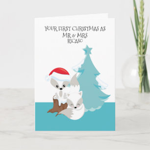 Prettig Eerste Kerstdag Als Getrouwd Koppel Cute V Kaart