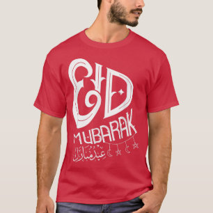 Prettig Eid-feest Moslim Ramadan Mubarak Islamitis T-shirt