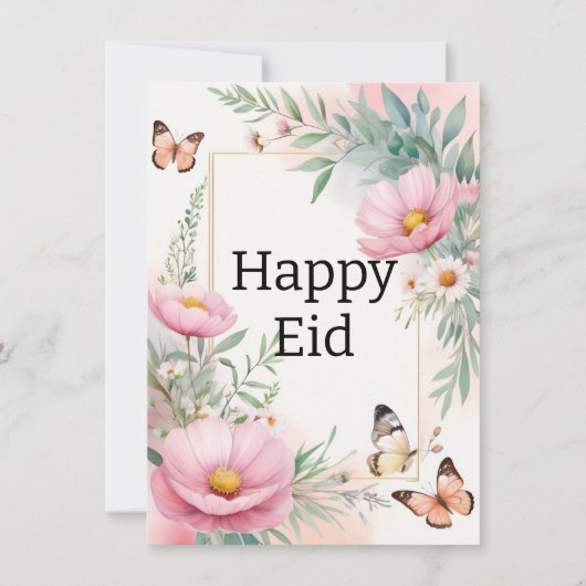Prettig Eid Feestdagenkaart (Voorkant)