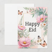 Prettig Eid Feestdagenkaart (Voorkant / Achterkant)