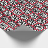 Prettig eindejaar QR-code Cadeaupapier (Hoek)