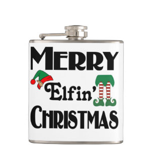 Prettig Elfjes Kerstfeest Heupfles
