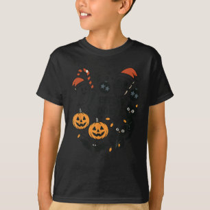 Prettig en eng Halloween Kerst Feest Cute Katten P T-shirt