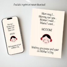 Prettig en rustig Moederdag gewenst