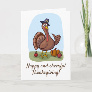 Prettig en vrolijk Thanksgivingdag Bedankkaart