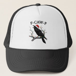 Prettig F-Caw-F Leuke Kerst Zwarte Kraai F Caw F Trucker Pet